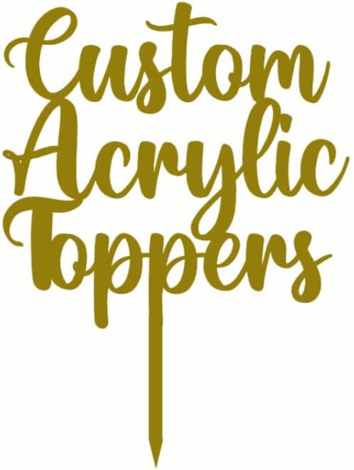 Custom Acrylic Cake Topper with Name – Personalised for All Occasions | DISPLAY & WONDER
