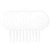 5 x Blank Acrylic Cake Toppers 10cm Circle 3mm Thick Paddle Decoration Birthday Wedding UK (CLEAR)