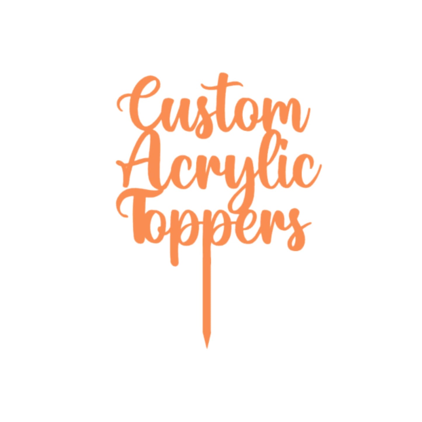 Acrylic Custom Cake Topper | Personalised Cake Toppers | Happy Birthday | Wedding Decoration Table Centre Piece Party Decoration | Strong 3mm Acrylic | Custom Cake Acrylic Topper by Display and Wonder