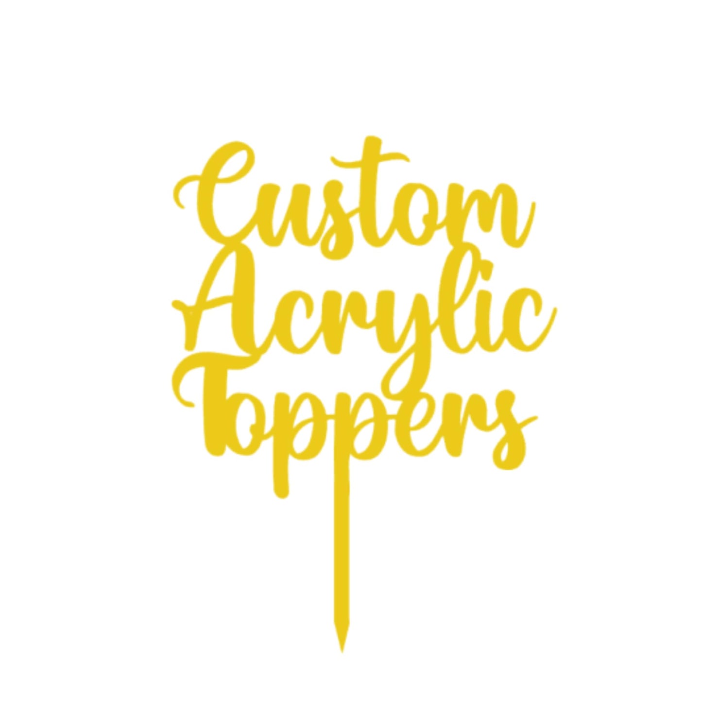Acrylic Custom Cake Topper | Personalised Cake Toppers | Happy Birthday | Wedding Decoration Table Centre Piece Party Decoration | Strong 3mm Acrylic | Custom Cake Acrylic Topper by Display and Wonder