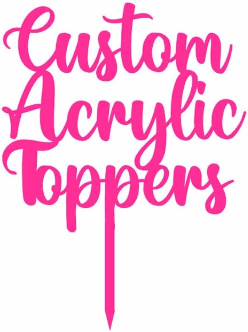Custom Acrylic Cake Topper with Name – Personalised for All Occasions | DISPLAY & WONDER
