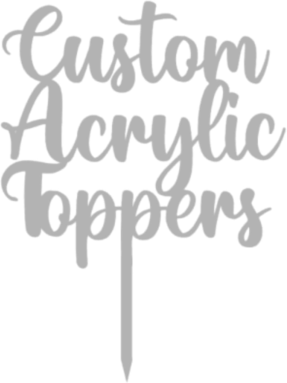 Custom Acrylic Cake Topper with Name – Personalised for All Occasions | DISPLAY & WONDER