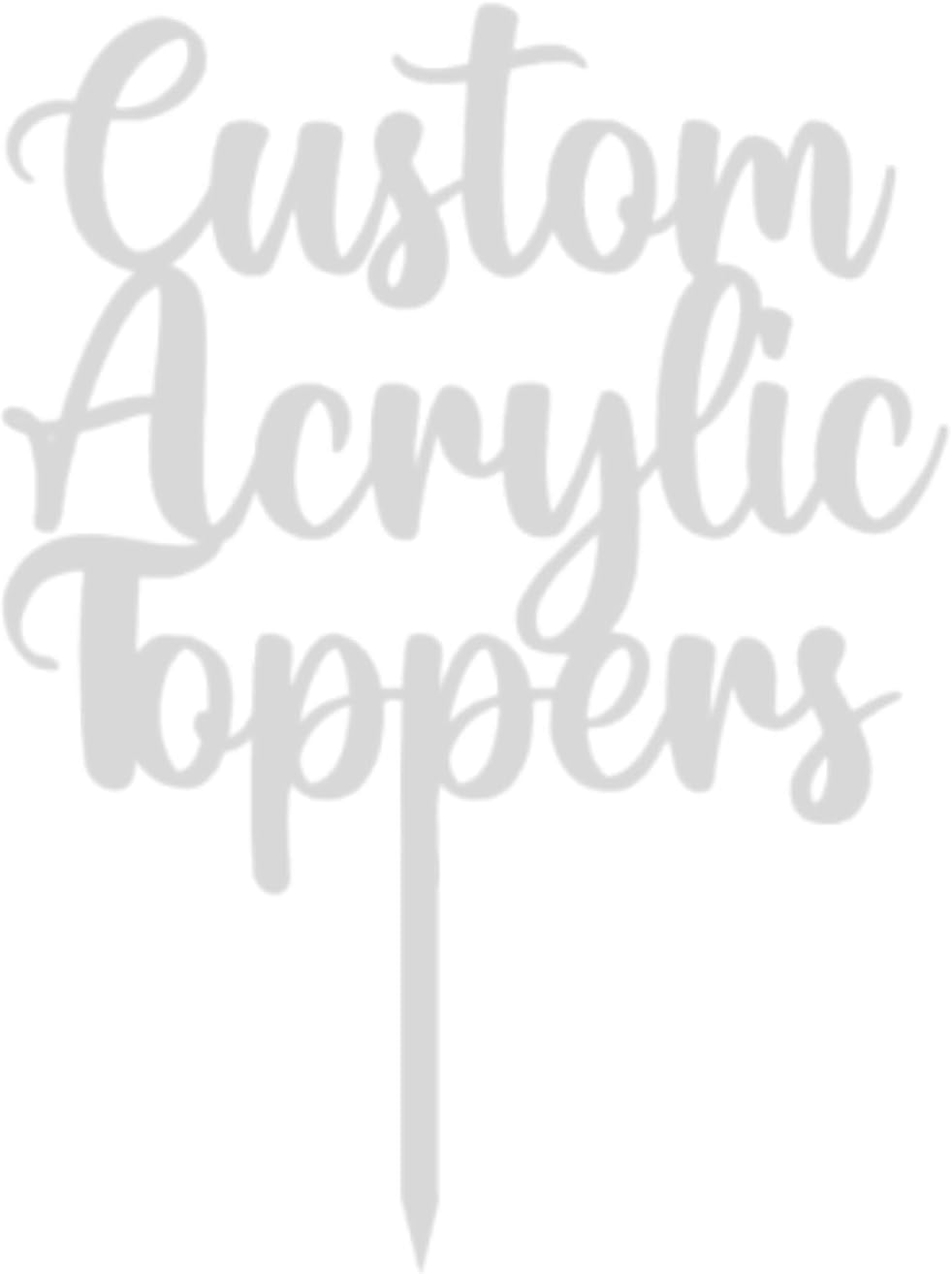 Custom Acrylic Cake Topper with Name – Personalised for All Occasions | DISPLAY & WONDER