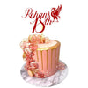 Liverbird Happy Birthday Cake Topper, By 3 Little Desserts, Football Toppers (RED)