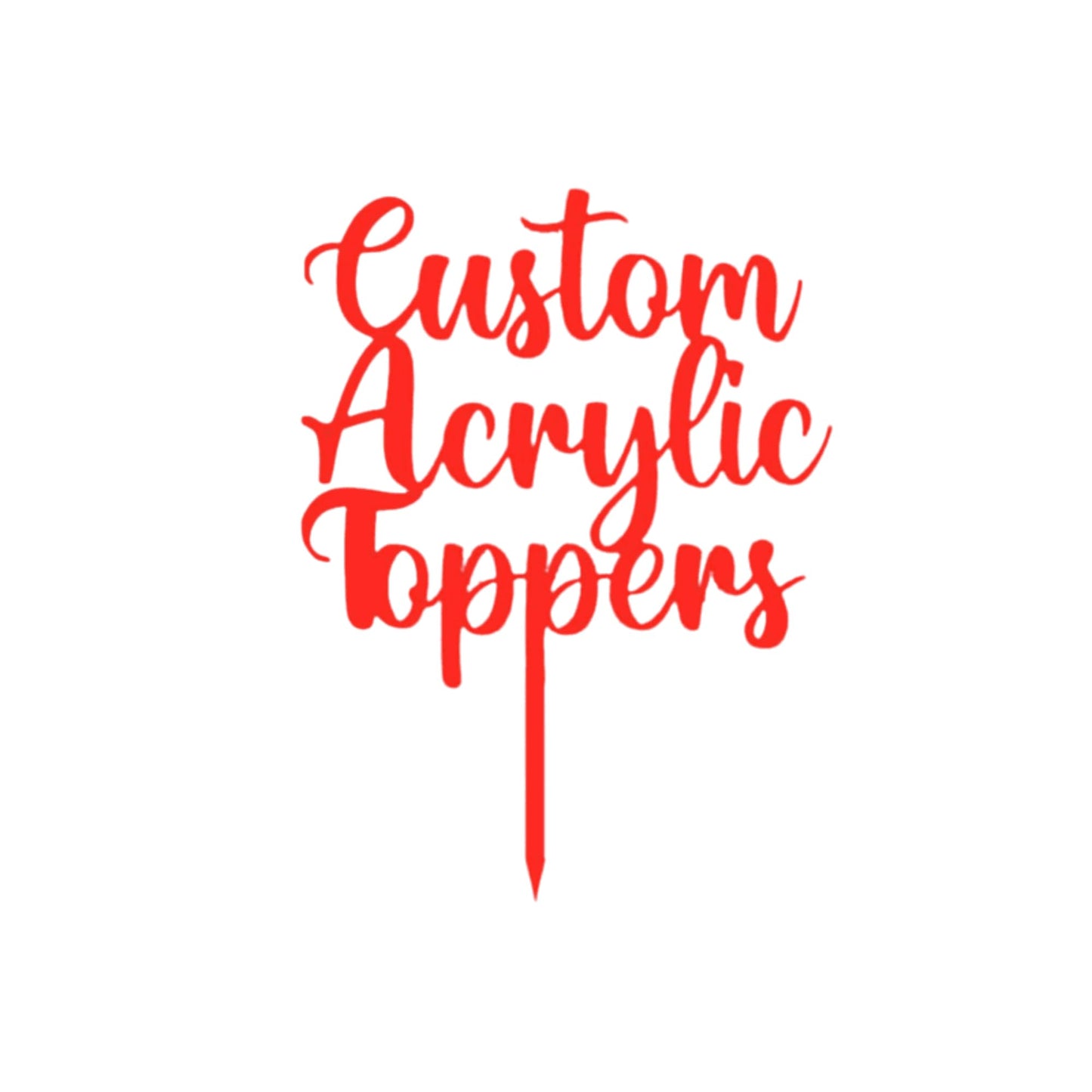 Acrylic Custom Cake Topper | Personalised Cake Toppers | Happy Birthday | Wedding Decoration Table Centre Piece Party Decoration | Strong 3mm Acrylic | Custom Cake Acrylic Topper by Display and Wonder