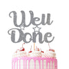 Well Done Cake Topper Glitter Cardstock Party Favour Party Decoration Cake Toppers (Gold) Gold
