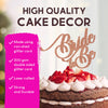 Bride to Be Wedding Cardstock Cake Topper Elegant Hen Party Toppers Decoration UK (ROSE GOLD)