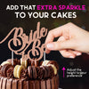 Bride to Be Wedding Cardstock Cake Topper Elegant Hen Party Toppers Decoration UK (ROSE GOLD)