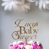 Personalised Baby Shower Acrylic Cake Topper