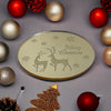 Christmas Cupcake Toppers Discs, Reindeer Cupcake Topper, Acrylic Disc, Cupcake Charm, Xmas Cupcakes
