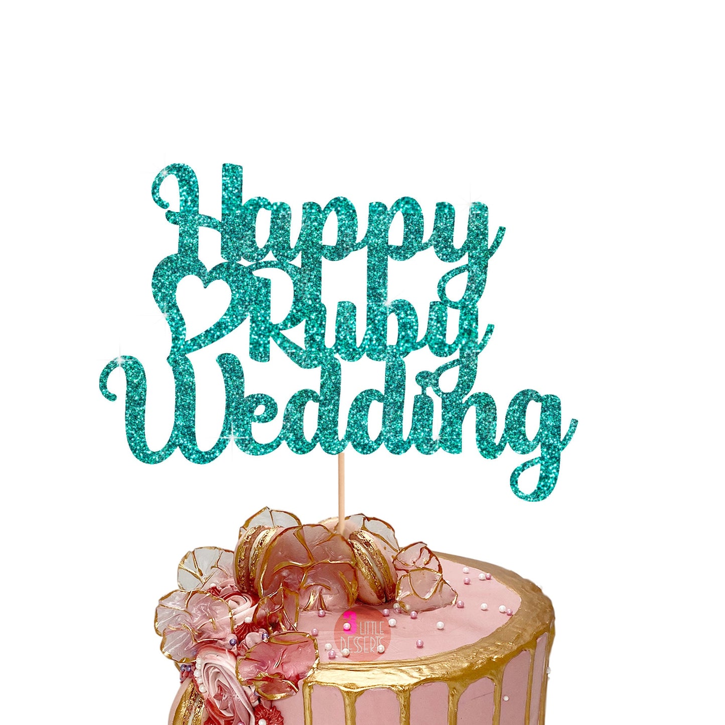 40 Ruby years cake topper - Ruby Wedding- 40 Years Married- Wedding anniversary red glitter party décor - 40th Ruby years anniversary- Love