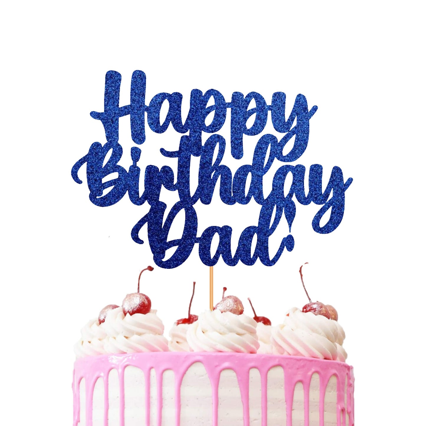 Happy Birthday Dad Cake Topper Decoration for Dads