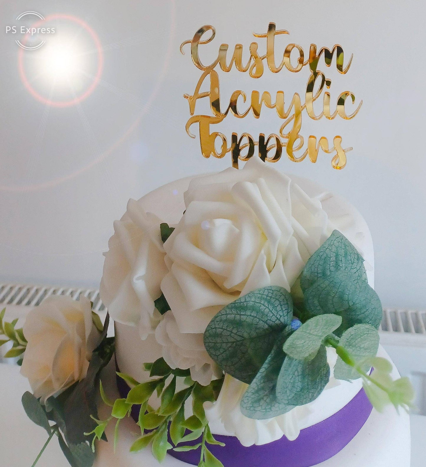 Unique Personalized Acrylic Topper for Birthday Celebrations
