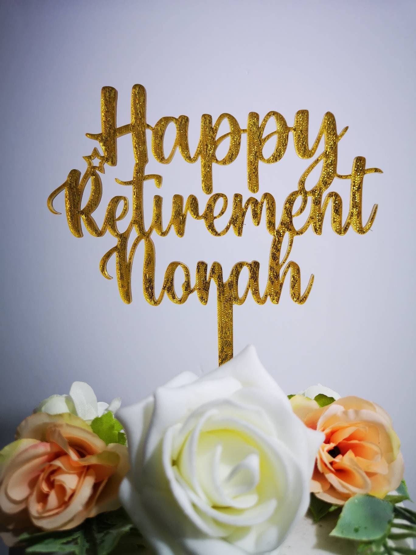 Personalized 60th Birthday Cake Decoration for Dad