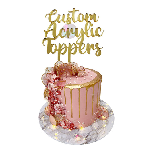 Unique Personalized Acrylic Topper for Birthday Celebrations