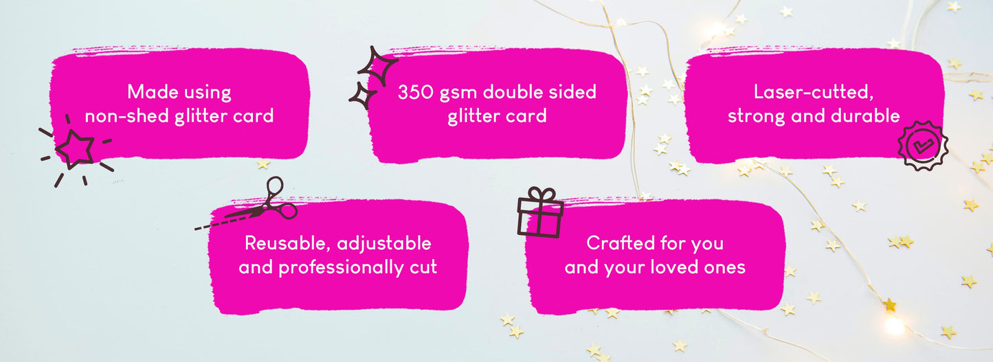 Glittery Custom 9th Birthday Cake Topper for Celebrations