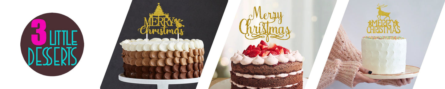 Glittery Custom 9th Birthday Cake Topper for Celebrations