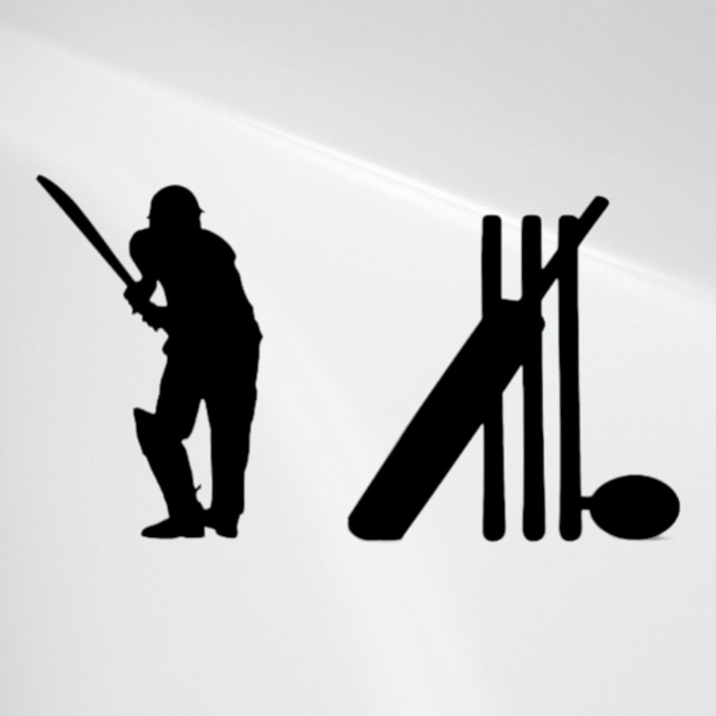 Personalized Cricket Theme Cake Topper with Name and Age