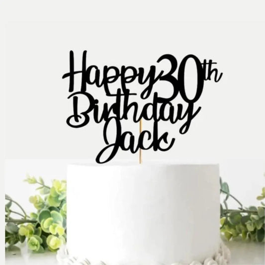 30th Birthday Cake Topper