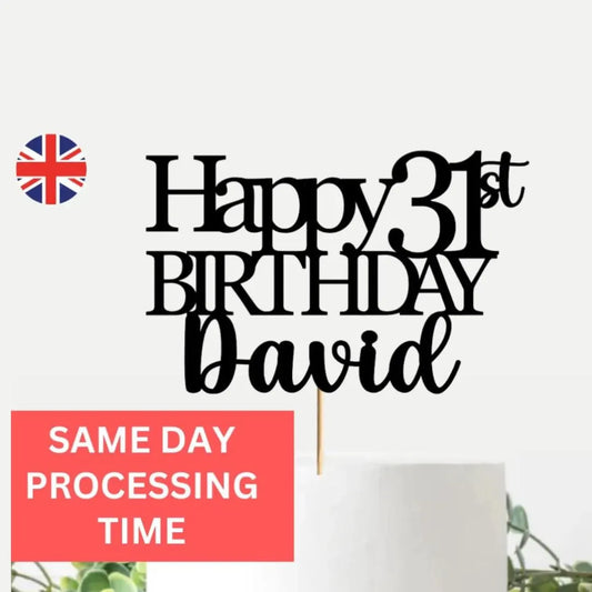 31st Birthday Cake Topper