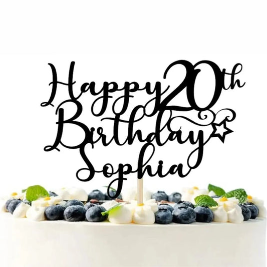 20th Birthday Cake Topper