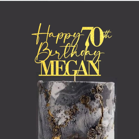 70th Birthday Cake Topper