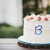 Acrylic number charm | Age cake charm