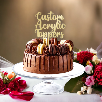 Custom Acrylic Cake Topper