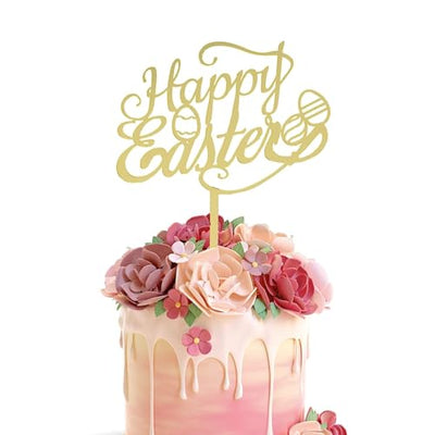 Happy Easter Acrylic Cake Topper - Bunny Ears - 3 Little Desserts