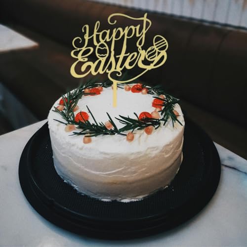 Happy Easter Acrylic Cake Topper - Bunny Ears - 3 Little Desserts