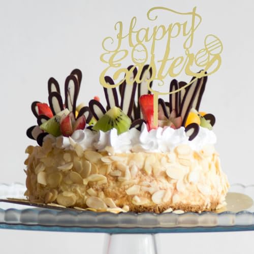 Happy Easter Acrylic Cake Topper - Bunny Ears - 3 Little Desserts