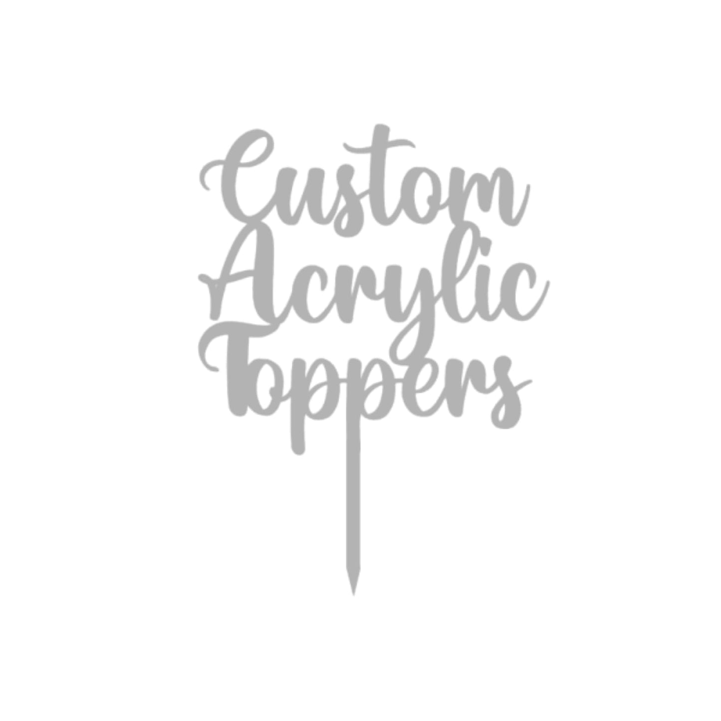 Acrylic Custom Cake Topper | Personalised Cake Toppers | Happy Birthday | Wedding Decoration Table Centre Piece Party Decoration | Strong 3mm Acrylic | Custom Cake Acrylic Topper by Display and Wonder