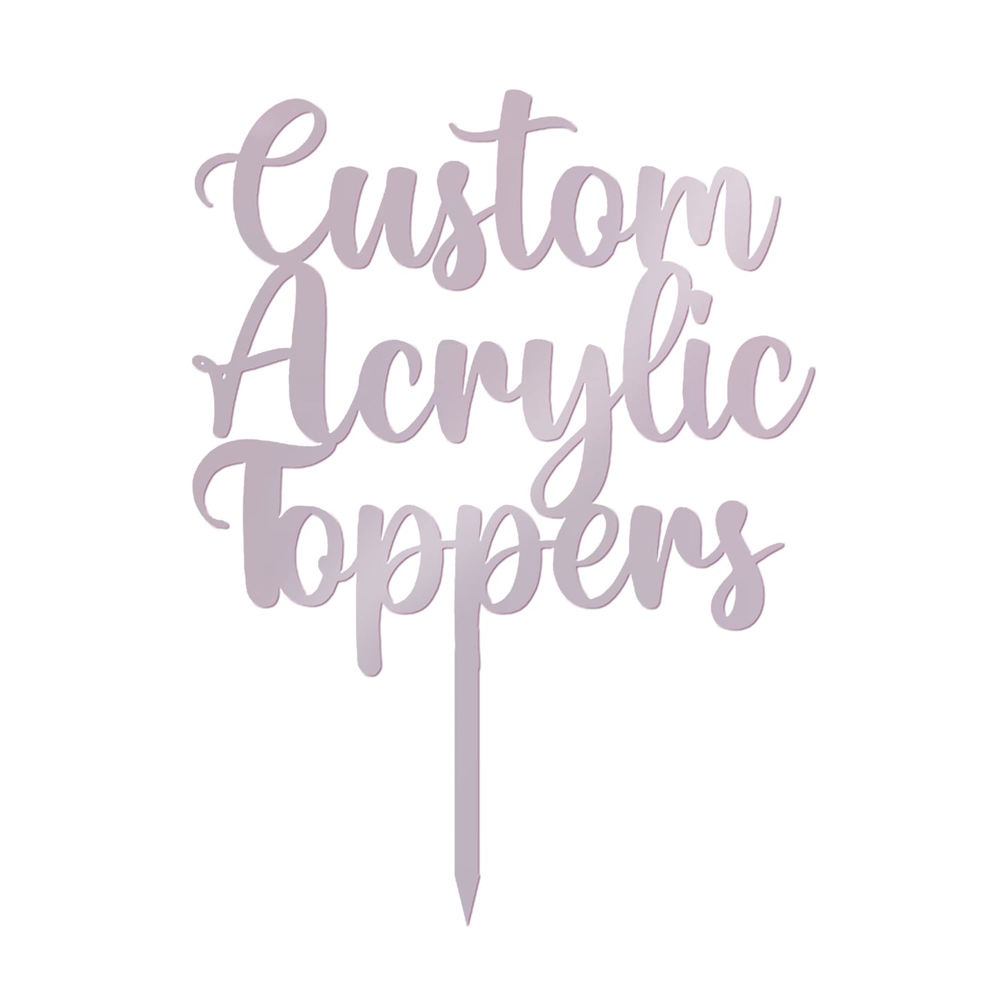 Acrylic Custom Cake Topper | Personalised Cake Toppers | Happy Birthday | Wedding Decoration Table Centre Piece Party Decoration | Strong 3mm Acrylic | Custom Cake Acrylic Topper by Display and Wonder