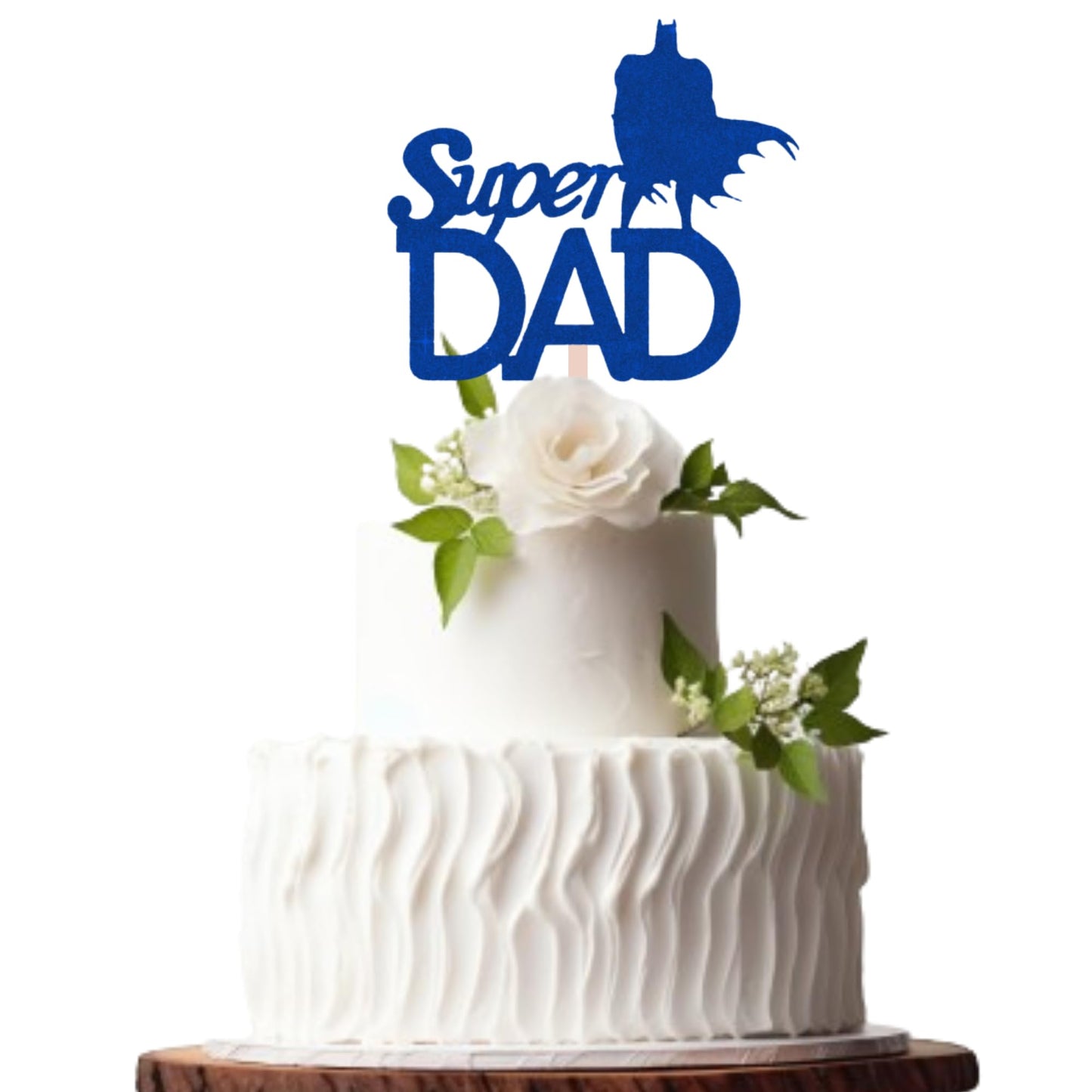 Happy Fathers Day Cake Topper Glitter Cardstock Toppers -