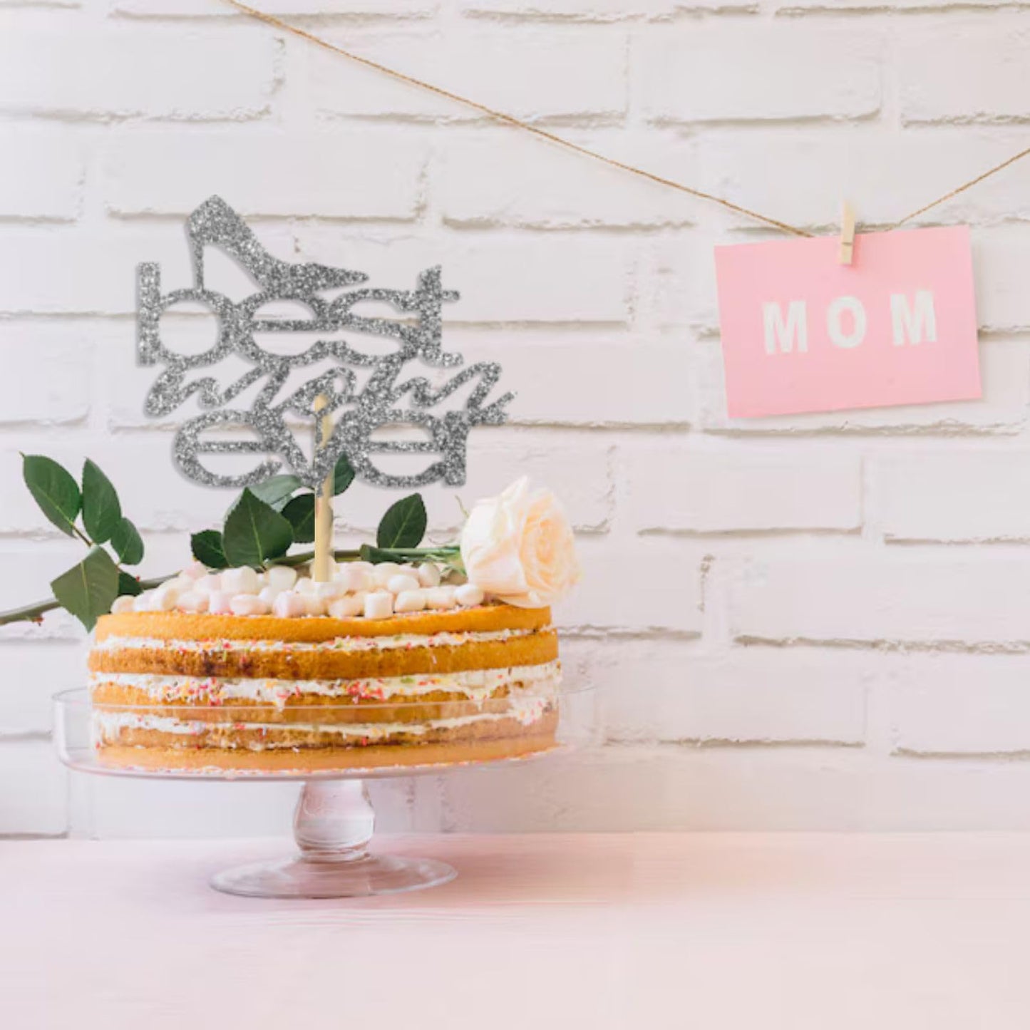 MOTHERS DAY Best Mother Ever Cake Topper Glitter Cardstock Party Decoration Toppers, Happy  Birthday Mom Cake Topper, Mom Cake Topper, Mom Birthday Gifts