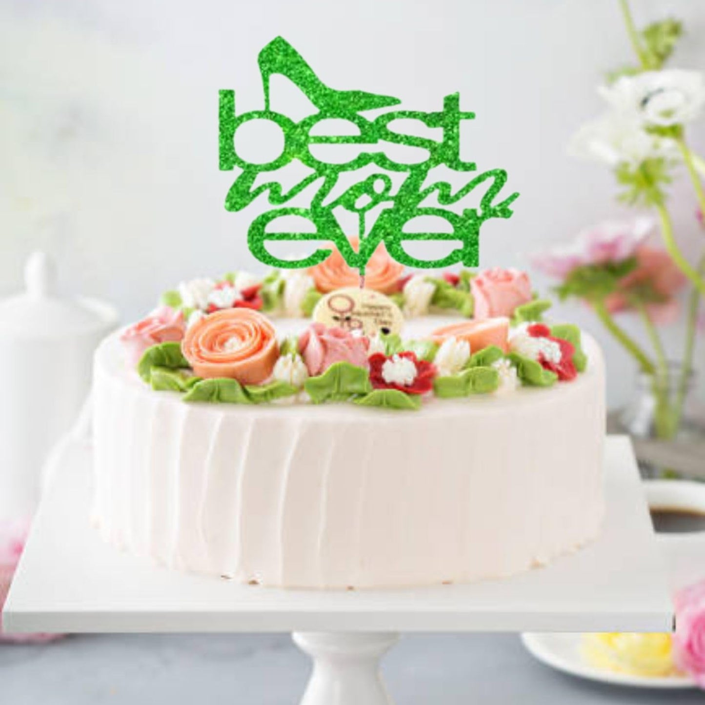 MOTHERS DAY Best Mother Ever Cake Topper Glitter Cardstock Party Decoration Toppers, Happy  Birthday Mom Cake Topper, Mom Cake Topper, Mom Birthday Gifts