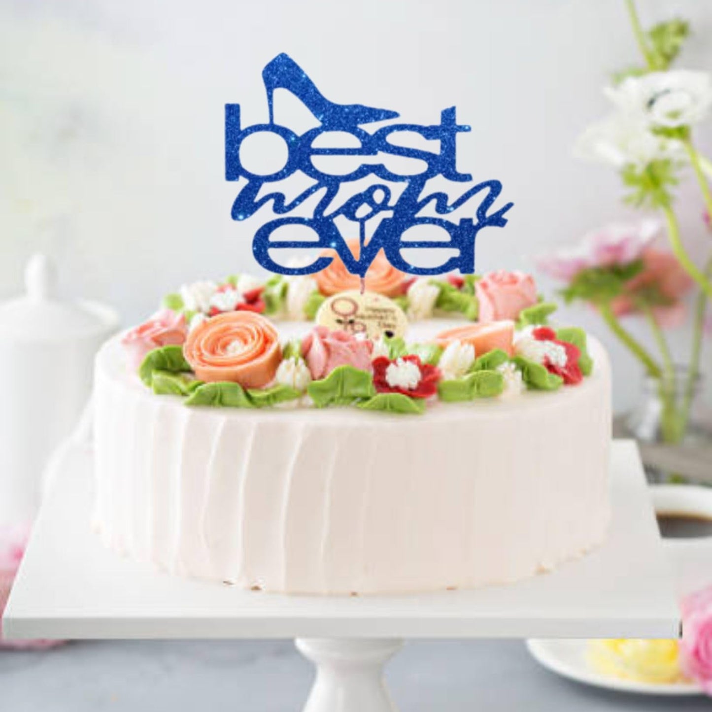 MOTHERS DAY Best Mother Ever Cake Topper Glitter Cardstock Party Decoration Toppers, Happy  Birthday Mom Cake Topper, Mom Cake Topper, Mom Birthday Gifts