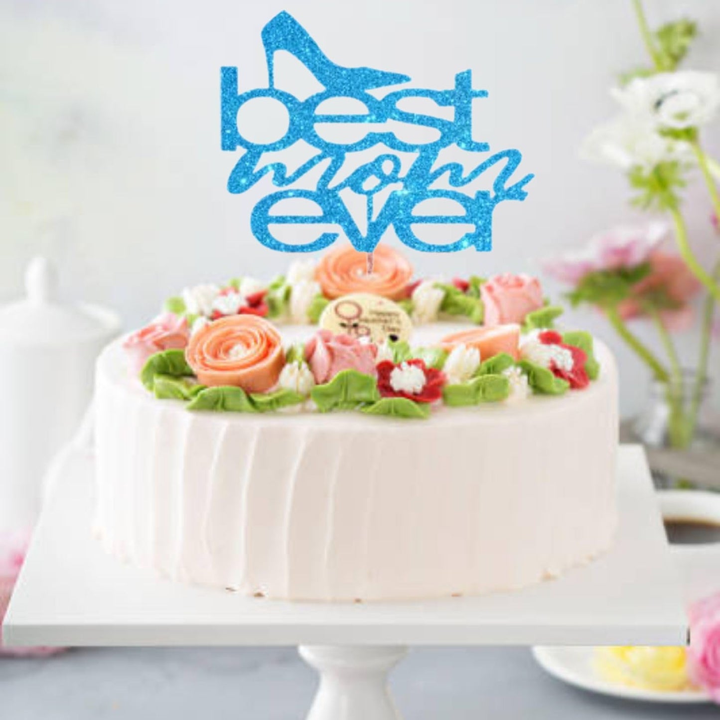 MOTHERS DAY Best Mother Ever Cake Topper Glitter Cardstock Party Decoration Toppers, Happy  Birthday Mom Cake Topper, Mom Cake Topper, Mom Birthday Gifts