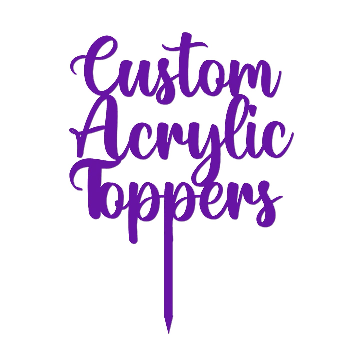 Acrylic Custom Cake Topper | Personalised Cake Toppers | Happy Birthday | Wedding Decoration Table Centre Piece Party Decoration | Strong 3mm Acrylic | Custom Cake Acrylic Topper by Display and Wonder