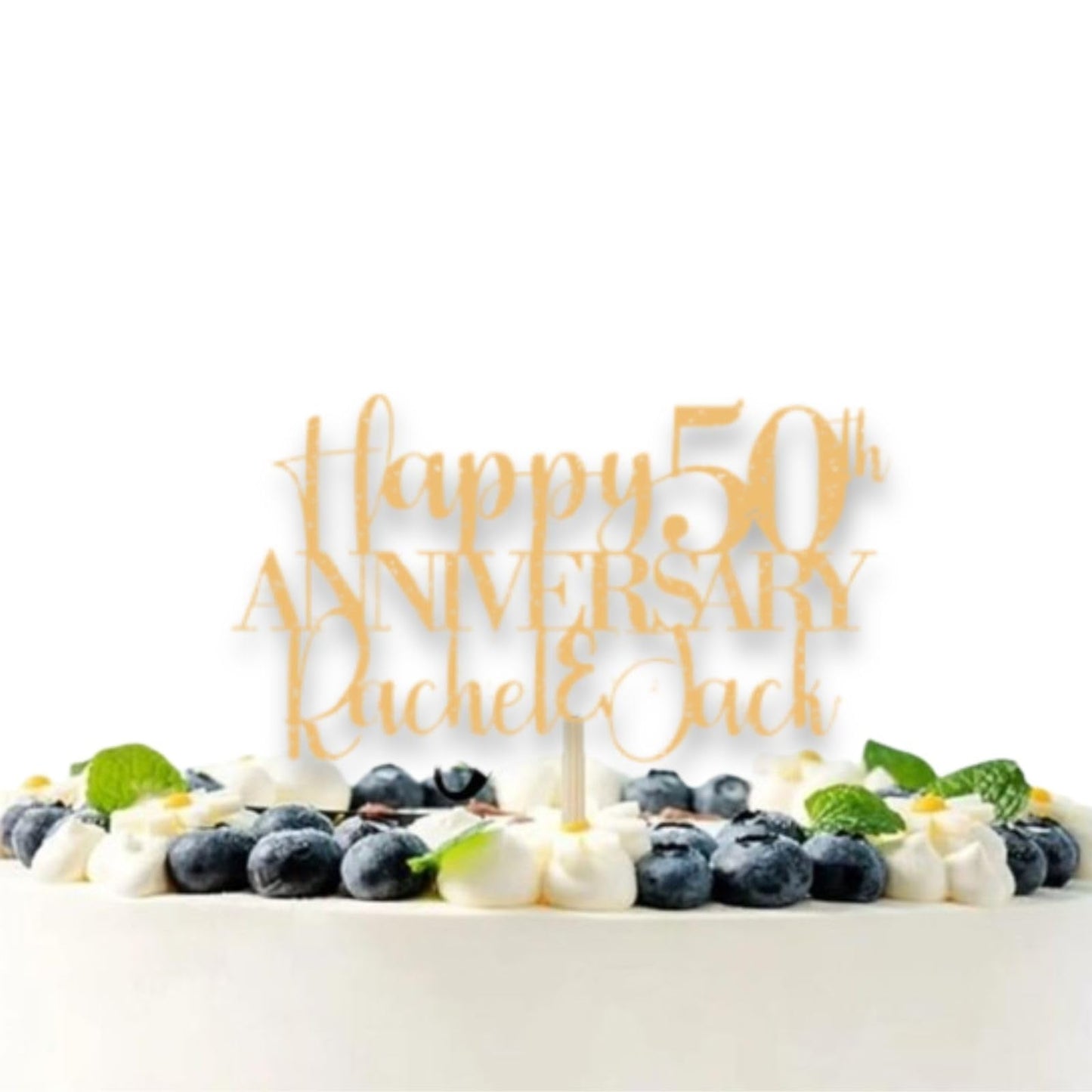 Personalised Anniversary Cake Topper, 30th Wedding Anniversary Cake Topper, Golden Anniversary Cake Topper, 30th Anniversary Cake Topper, Custom Anniversary Cake Topper by DISPLAY AND WONDER
