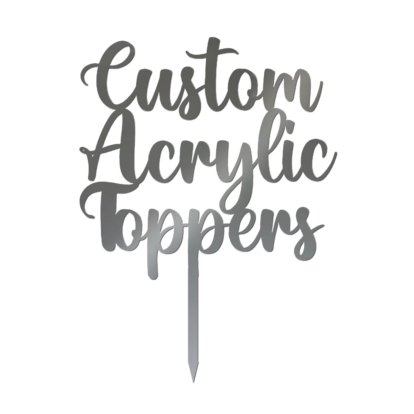 Acrylic Custom Cake Topper | Personalised Cake Toppers | Happy Birthday | Wedding Decoration Table Centre Piece Party Decoration | Strong 3mm Acrylic | Custom Cake Acrylic Topper by Display and Wonder