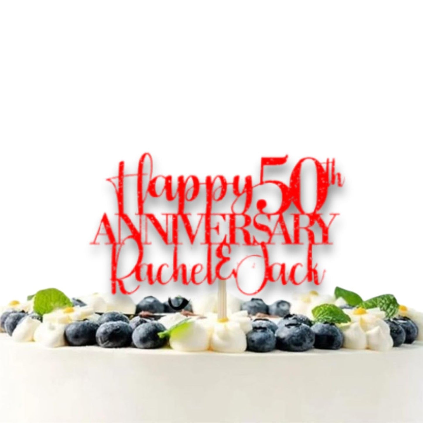 Personalised Anniversary Cake Topper, 30th Wedding Anniversary Cake Topper, Golden Anniversary Cake Topper, 30th Anniversary Cake Topper, Custom Anniversary Cake Topper by DISPLAY AND WONDER