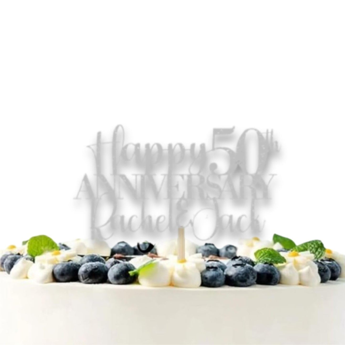 Personalised Anniversary Cake Topper, 30th Wedding Anniversary Cake Topper, Golden Anniversary Cake Topper, 30th Anniversary Cake Topper, Custom Anniversary Cake Topper by DISPLAY AND WONDER