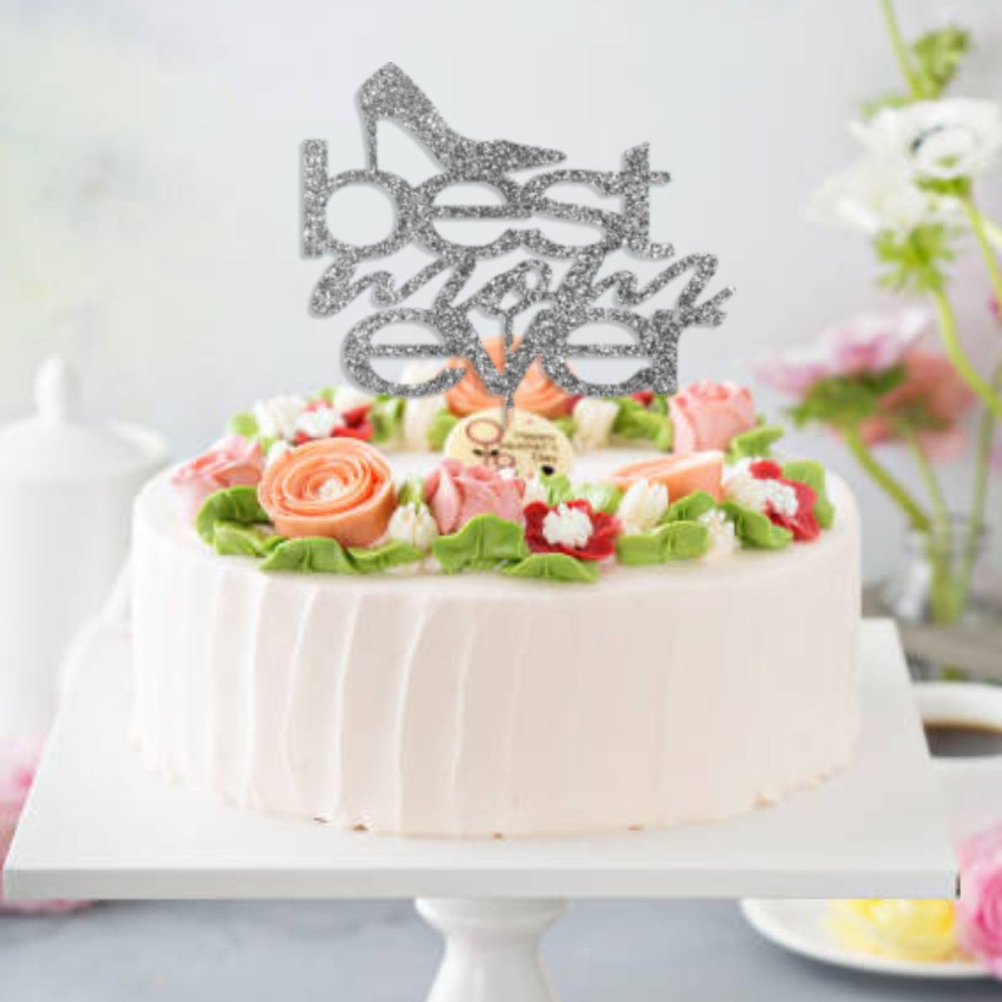 MOTHERS DAY Best Mother Ever Cake Topper Glitter Cardstock Party Decoration Toppers, Happy  Birthday Mom Cake Topper, Mom Cake Topper, Mom Birthday Gifts