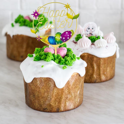Easter Cake Topper | Happy Easter Acrylic Toppers | Party Decoration Supplies