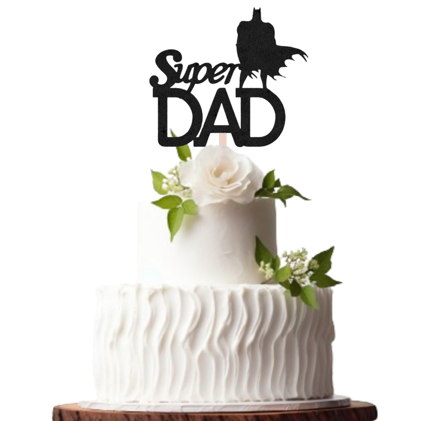 Happy Fathers Day Cake Topper Glitter Cardstock Toppers -