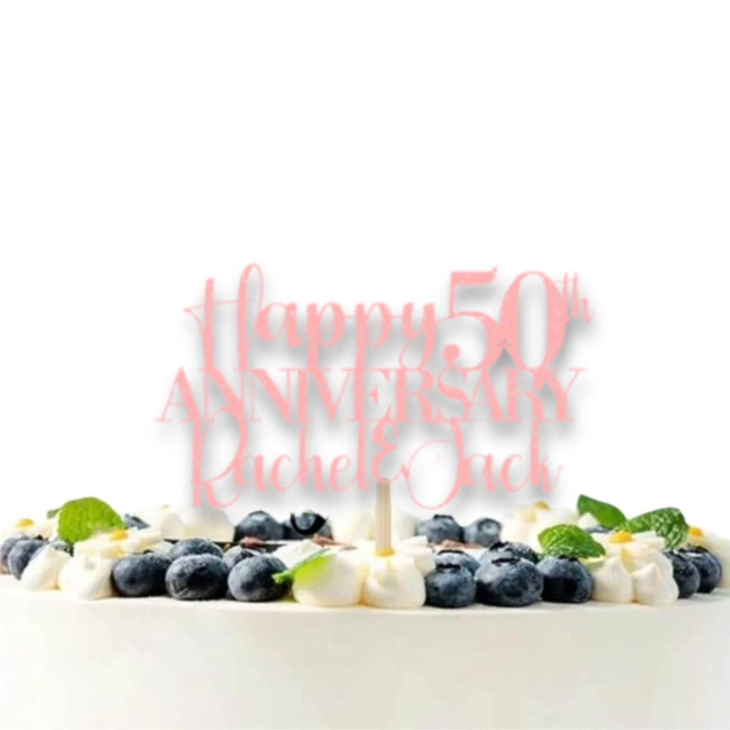 Personalised Anniversary Cake Topper, 30th Wedding Anniversary Cake Topper, Golden Anniversary Cake Topper, 30th Anniversary Cake Topper, Custom Anniversary Cake Topper by DISPLAY AND WONDER