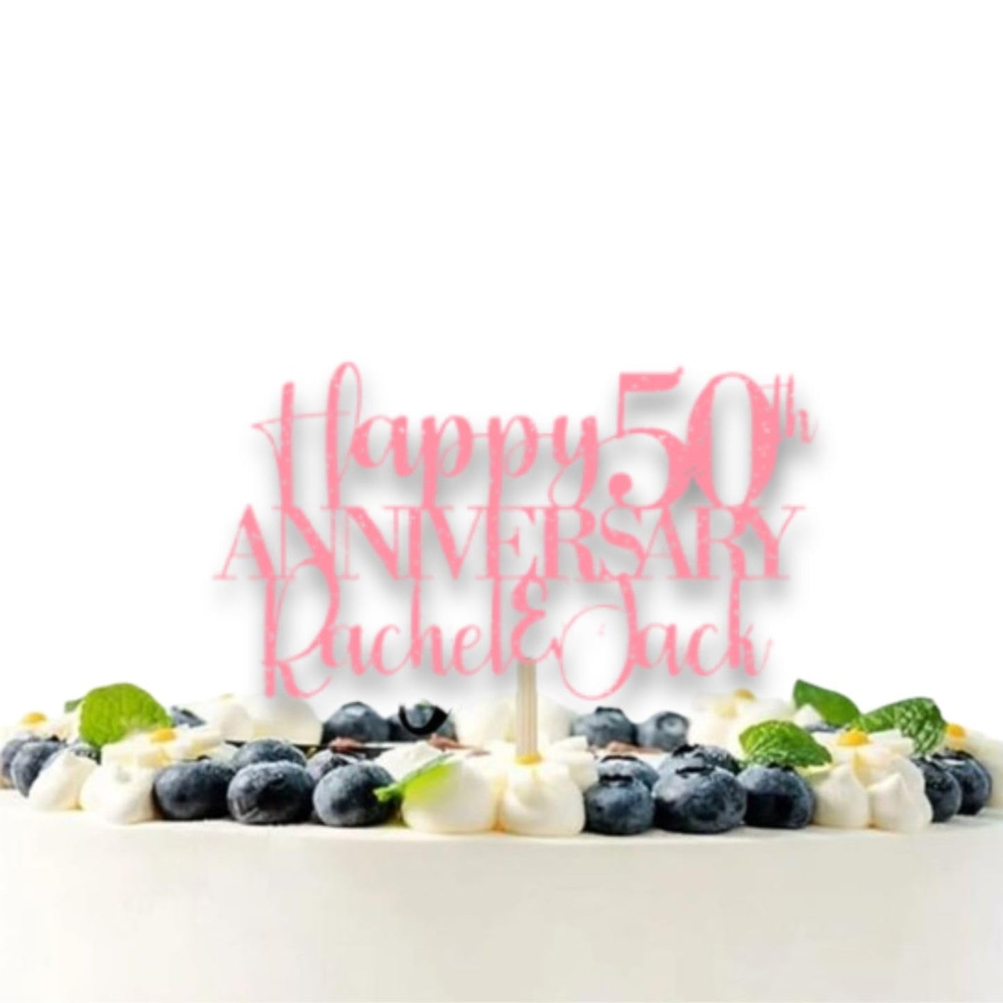 Personalised Anniversary Cake Topper, 30th Wedding Anniversary Cake Topper, Golden Anniversary Cake Topper, 30th Anniversary Cake Topper, Custom Anniversary Cake Topper by DISPLAY AND WONDER
