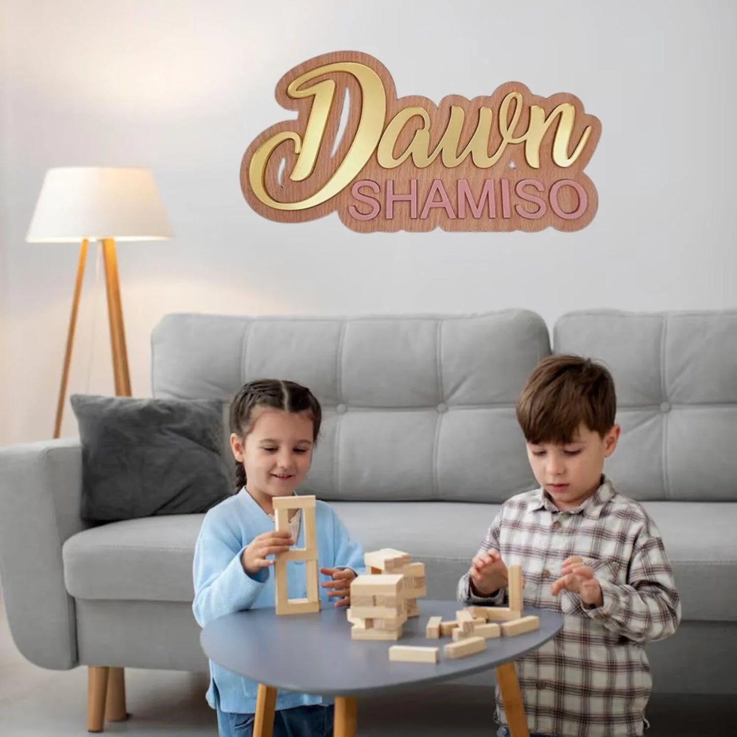 Personalised Wooden Name Sign – Custom Wall Plaque by DISPLAY & WONDER