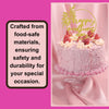 Happy Mother's Day Cake Topper Glitter Cardstock Party Favour Decoration By 3 LITTLE DESSERTS (GOLD)